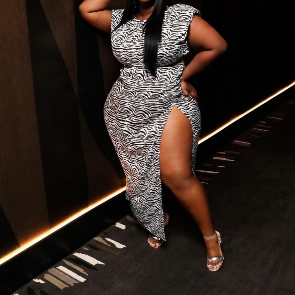 SZ 18 ZEBRA PRINT DRESS NWT